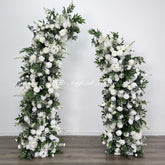 White Artificial Wedding Arch Flowers: Elegant Décor for Luxury Weddings &amp; Events