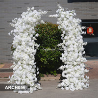 ARCH056 DKB Hot Selling Artificial Silk Flower Arch White Horn Flower Arch for Wedding Background Decoration