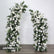ARCH298 White and Green Artificial Flower Wedding Arch Backdrop for Ceremony & Event Decor