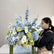 FB988 Blue and White Artificial Flower Wedding Table Centerpiece