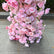 ARCH466 DKB Hot Selling Artificial Silk Flower Arch Pink Heart Shape Flower Arch for Wedding Background Decoration