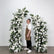 ARCH298 White and Green Artificial Flower Wedding Arch Backdrop for Ceremony & Event Decor