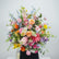 FB1930 Colorful Artificial Flower Wedding Centerpiece with Gold Stand, 23.62" Tall