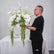 FB730 Elegant White Orchid and Calla Lily Artificial Wedding Centerpiece