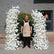ARCH297 DKB Hot Selling Artificial Silk Flower Arch White Horn Flower Arch for Wedding Background Decoration