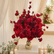 FB104 DKB Artificial Flowers Factory RedSilk Flower Ball for Wedding Table Decoration
