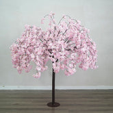 FT05302 DKB Romantic Weeping Pink Artificial Cherry Blossom Tree
