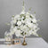 FB1187 DKB Fábrica de Flores Artificiales Bola de Flor de Seda de 50 cm para Decoración de Mesa de Boda