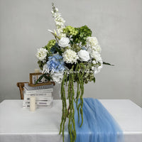 FB1187 DKB Fábrica de Flores Artificiales Bola de Flor de Seda de 50 cm para Decoración de Mesa de Boda