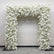 FA023 DKB Popular Elegant White Floral Wedding Arch