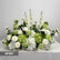 GF481 Elegant White and Green Artificial Flower Wedding Floor Arrangement