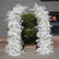 ARCH056 DKB Hot Selling Artificial Silk Flower Arch White Horn Flower Arch for Wedding Background Decoration