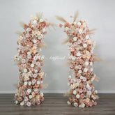 ARCH034 DKB Hot Selling Artificial Silk Flower Arch High Quality Pink Flower Arch for Wedding Background Decoration
