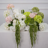 GF500 Artificial Hydrangea Wedding Floor Arrangement with Cascading Greenery