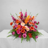 GF272 Colorful Artificial Flower Wedding Table Centerpiece with Roses and Ferns