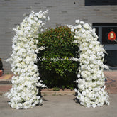 ARCH639 DKB Hot Selling Artificial Silk Flower Arch White Horn Flower Arch for Wedding Background Decoration
