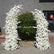ARCH639 DKB Hot Selling Artificial Silk Flower Arch White Horn Flower Arch for Wedding Background Decoration