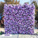 HQ263 8x8 FT Purple Artificial Flower Wall Backdrop for Wedding and Event Decor