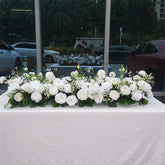 1m White Artificial Rose Garlands for Wedding Decor | TR20