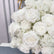 FB506 Elegant White Artificial Rose Wedding Centerpiece