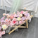 TR151 Romantic Pink and Lavender Artificial Flower Wedding Table Runner