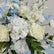 FB987 Elegant Blue and White Artificial Flower Wedding Centerpiece