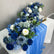 TR041 DKB Decoración de boda de lujo Fila de flores de seda magenta para decoración de mesa de boda