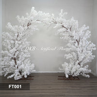 FT001 DKB Hot Selling Grand White Cherry Blossom Arch Entrance