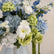 FB988 Blue and White Artificial Flower Wedding Table Centerpiece