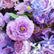 HQ263 8x8 FT Purple Artificial Flower Wall Backdrop for Wedding and Event Decor