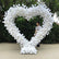 ARCH072 DKB Hot Selling Artificial Silk Flower Arch White Heart Shape Flower Arch for Wedding Background Decoration
