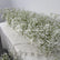 TR134 Elegant White Artificial Baby’s Breath Wedding Table Runner
