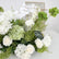 GF182 Elegant Green and White Artificial Flower Wedding Table Centerpiece