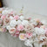 TR816 DKB Hot Selling Wedding Artificial Flower Decorations High End Silk Flower Runner for Wedding Table Decorations