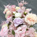 TR151 Romantic Pink and Lavender Artificial Flower Wedding Table Runner