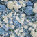 HQ155 Blue and White Artificial Flower Wall Backdrop for Wedding & Event Decor