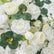 FB1791 White Artificial Flower Wedding Centerpiece with Gold Stand, 19.69" Wide