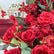 TR259 Elegant Red Artificial Rose Wedding Centerpiece with Cascading Flowers