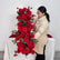 TR259 Elegant Red Artificial Rose Wedding Centerpiece with Cascading Flowers