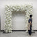 FA023 DKB Popular Elegant White Floral Wedding Arch