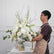 FB848 Elegant White Artificial Flower Wedding Centerpiece with Greenery