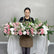 TR349 Centro de Mesa de Flores de Seda de Alta Gama Blancas Flores Artificiales para la Decoración de Mesas de Boda