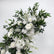 ARCH298 White and Green Artificial Flower Wedding Arch Backdrop for Ceremony & Event Decor