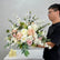 FB1167 Blush Pink & Ivory Artificial Flower Arrangement, 19.69" Wedding Centerpiece