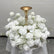 HH0053 High Quality White Artificial Flower Wreaths for Wedding Table Decoration