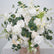FB1791 White Artificial Flower Wedding Centerpiece with Gold Stand, 19.69" Wide