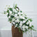 TR303 White Artificial Rose Garland Centerpiece, 43.3" Wedding Table Decor