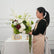 FB1416 Elegant White and Green Artificial Flower Wedding Centerpiece