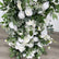 ARCH298 White and Green Artificial Flower Wedding Arch Backdrop for Ceremony & Event Decor