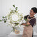 FB848 Elegant White Artificial Flower Wedding Centerpiece with Greenery
